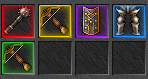 Cores de raridade dos itens